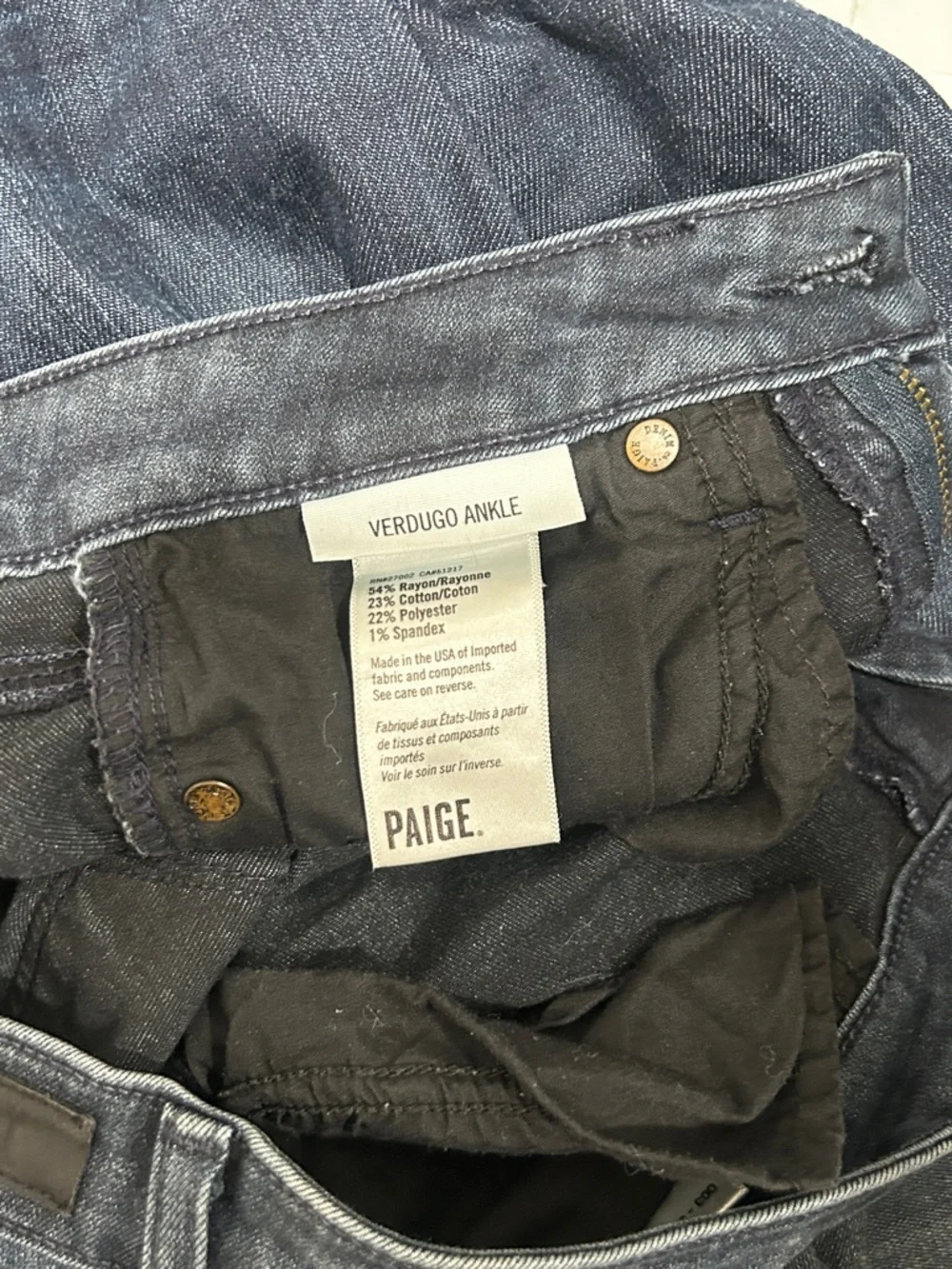 PAIGE Dark Verdugo Ankle Skinny Jeans - Picture 4 of 4